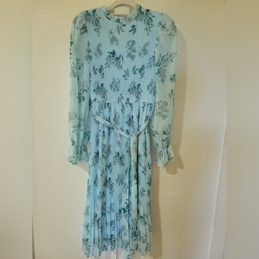 ANRABES WOMEN Floral Blue Dress - Picture 10 of 10